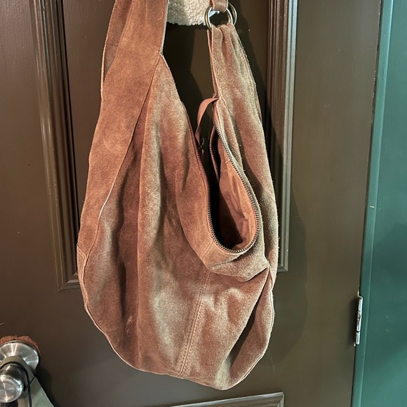 Free people brown Roma suede tote - Picture 5 of 6